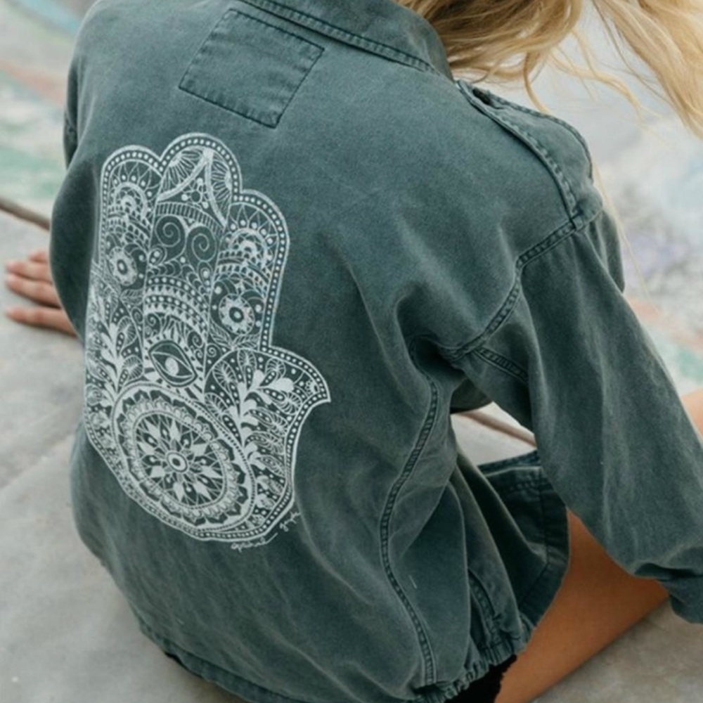 Spiritual Gangster HENNA HAMSA JACKET